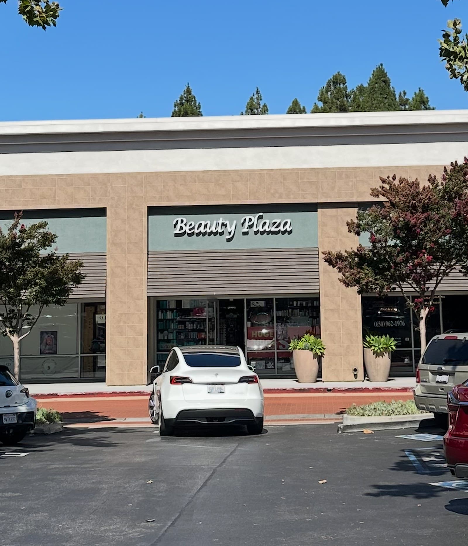 Beauty Plaza storefront on Grant Road, where Hair 7 is located